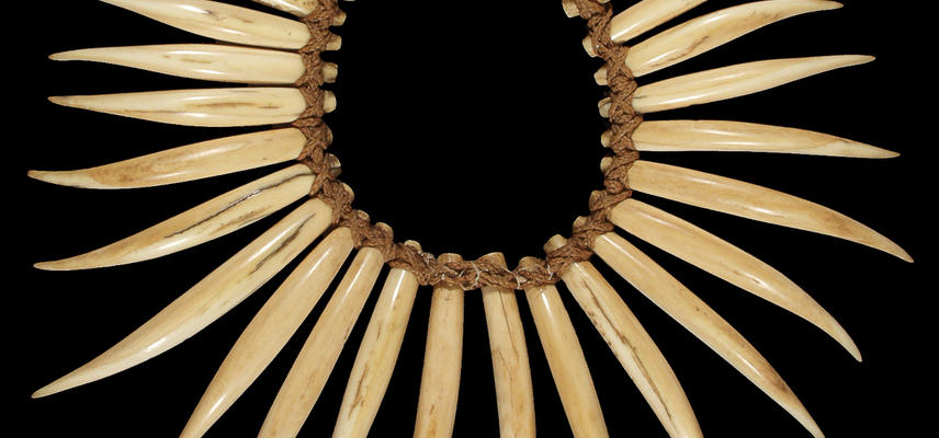 Pectoral decoration made of tusks