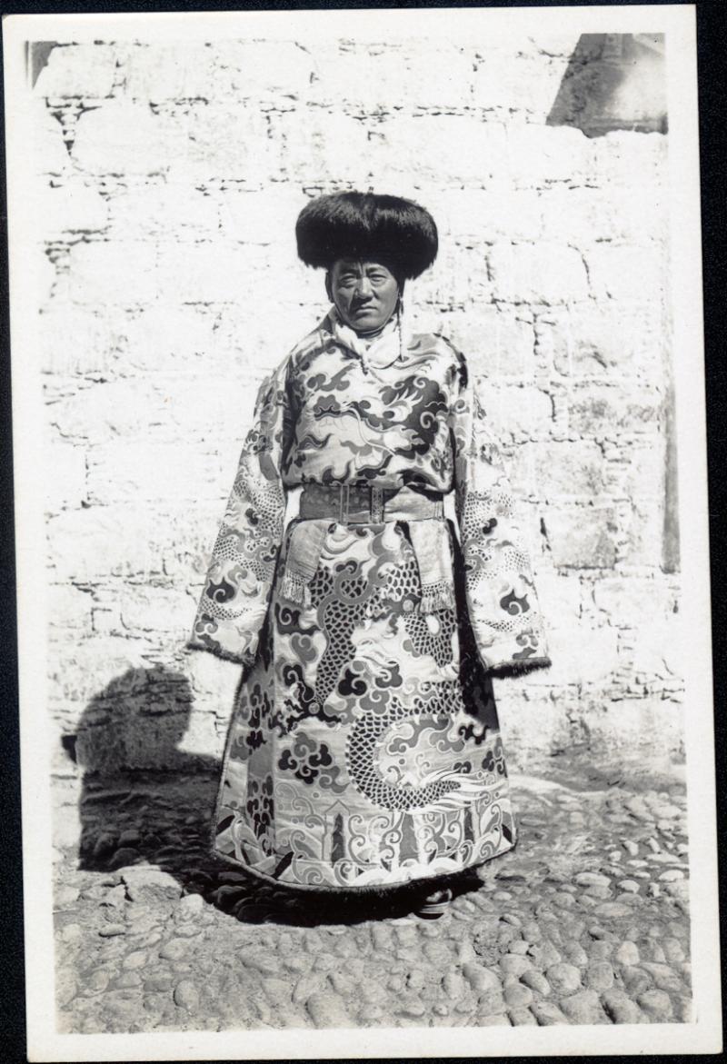 Portrait of Tsarong in Lhasa, by Frederick Spencer Chapman,  PRM 1937.1998.131.470.3.