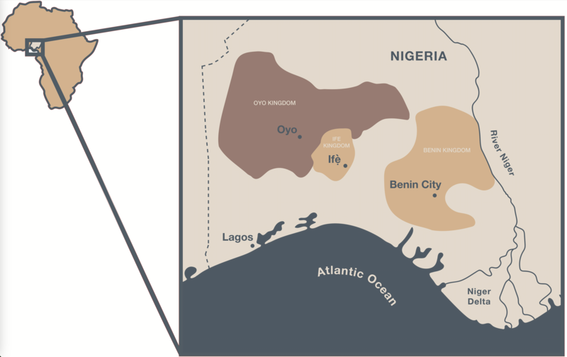 Kingdom of Benin map Kingdom of Benin map