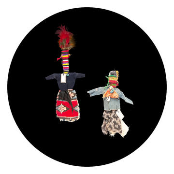 Fertility dolls Figures made from sticks and fabric