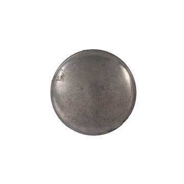 Silver bronzed mirror Grey metal disc