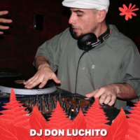 DJ Don Luchito Action portrait of a DJ spinning the decks