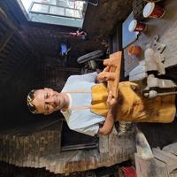 Portrait of Phil Omodamwen at Tooley's Forge in Banbury, April 2025 Portrait of Phil Omodamwen at Tooley's Forge in Banbury, April 2025